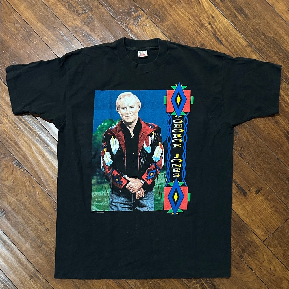 Vintage George Jones High-Tech Redneck Graphic T-Shirt XXL